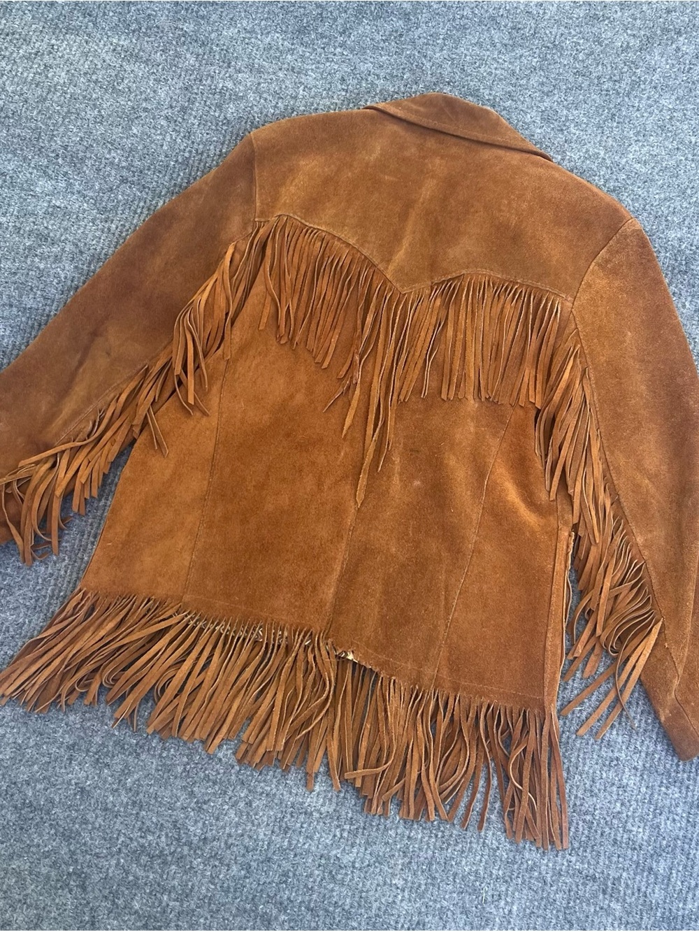 Vintage Ms.Pioneer Western Leather Fringe Jacket - Picture 5 of 6